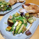 水菜と茄子の豚ロース生姜グリル